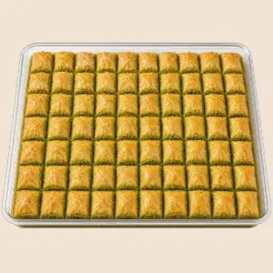 Mini Rolled Pistachio Baklava tray - Halavji Ankara Kuwait